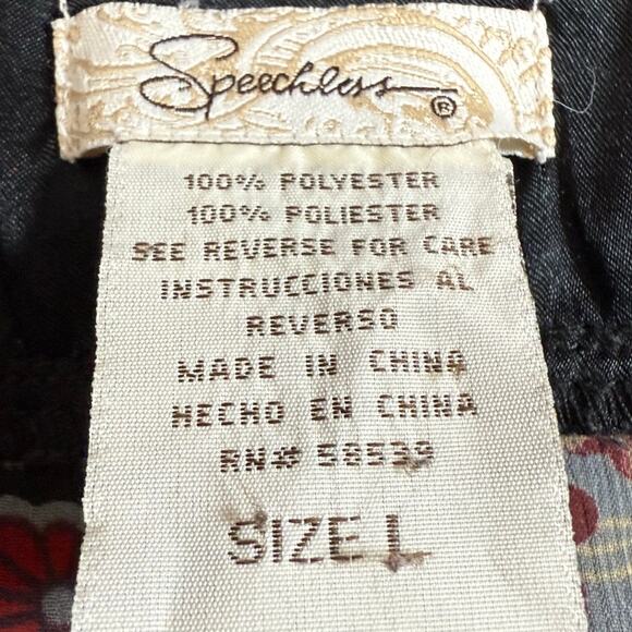 Vtg Speechless Babydoll Sheer Blouse Size L Satin Tie Back Y2K Asian Inspired - Picture 15 of 16